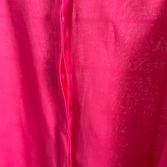CHAUS New York Ladies Fusia Pink Blouse Size L - Picture 5 of 5